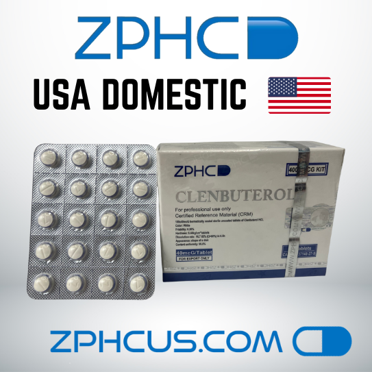 Clenbuterol (100 tablets) 40 MCG ZPHC - Domestic US